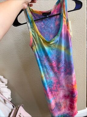 Absolutely Multicolor Tie-Dye Tank Top